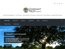 Tablet Screenshot of covenanttrust.com